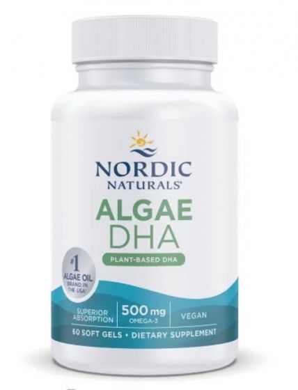 Nordic Naturals Algae DHA 500mg Softgels 60
