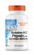 Doctor's Best - Betaine HCl Pepsin & Gentian - 120 caps