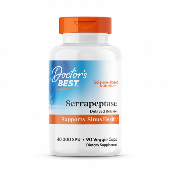Doctor's Best - Serrapeptase - 40.000SPU - 90 v-caps.