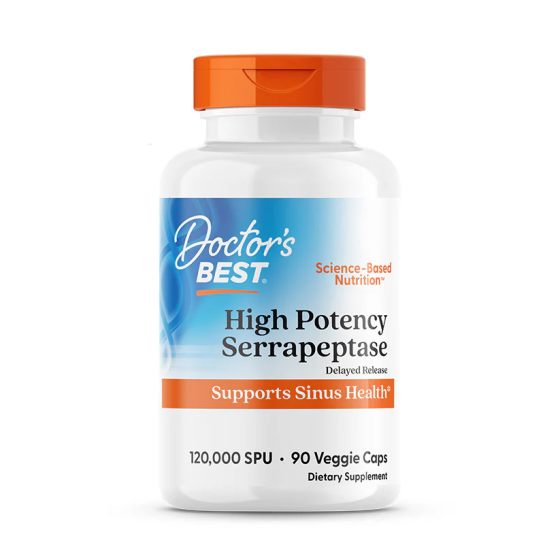 Doctor's Best - Serrapeptase - 120.000 SPU – 90 capsules