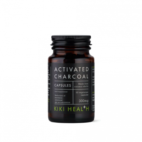 Kiki Health - Activated Charcoal Capsules - 50 Vegicaps