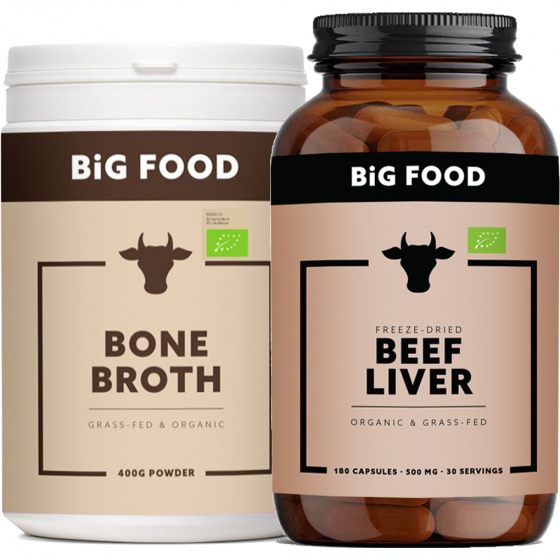 Big Food - Oer Voer - Bone Broth & Beef Liver combinatie 