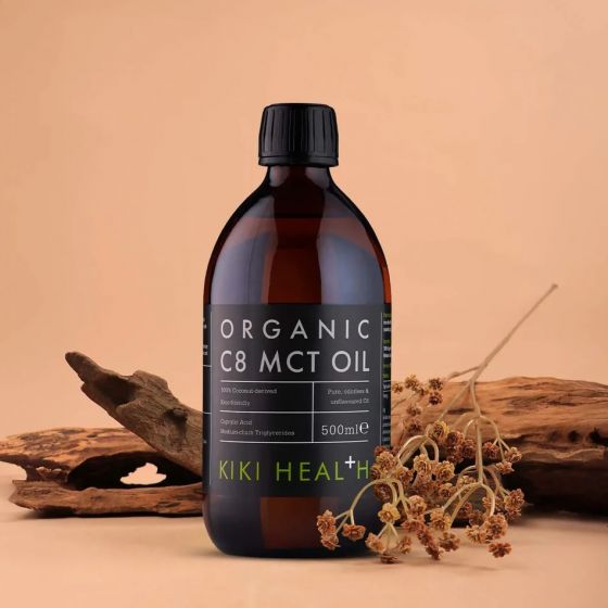 Bio C8 MCT Oil – 500 ml | 100% Biologische MCT-olie uit kokos, minimaal 96% C8, geur- & smaakloos - Kiki Health