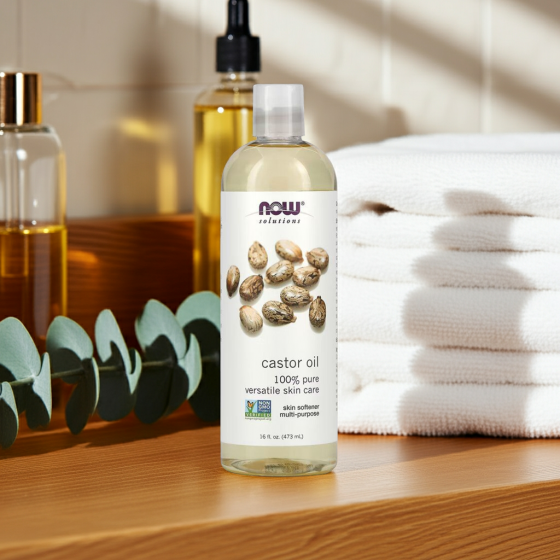 NOW Foods – Castorolie – 473 ml – 100% Pure Ricinusolie voor Huid en Haar