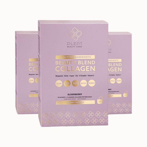 Plent Beauty Blend - Collageen - Elderberry - 3x30 sachets - 2 +1 Gratis