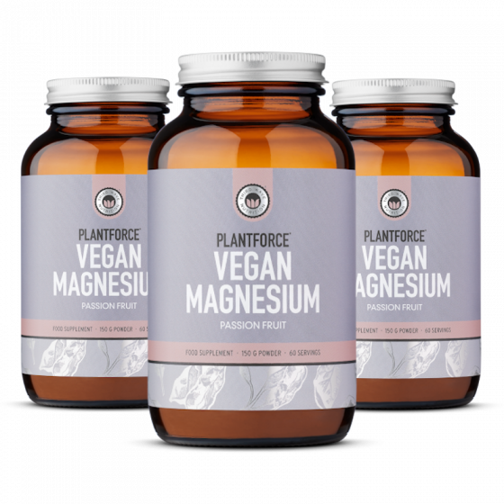 Plantforce - Vegan Magnesium Passion Fruit - 150g Ionic Powder - Voordeelpakket Aanbieding