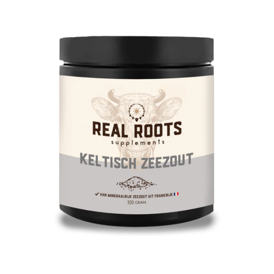 Real Roots – Keltisch Zeezout – 500 g – Ambachtelijk, Ongeraffineerd Zeezout uit Bretagne