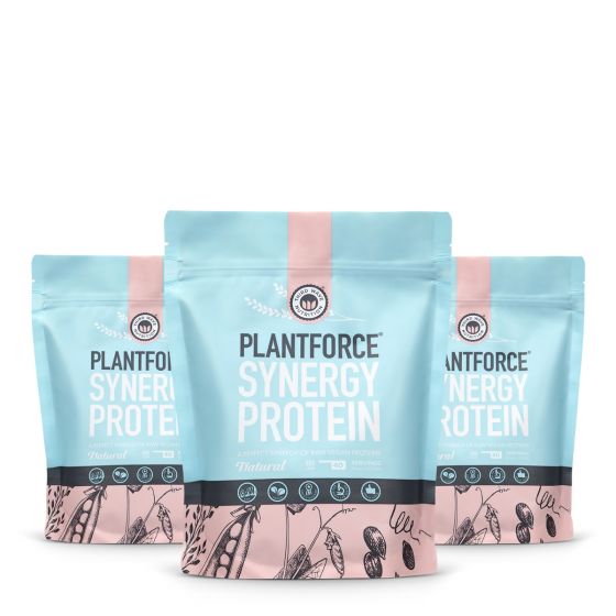 plantforce synergy protein bundle deal 3x 800g natural