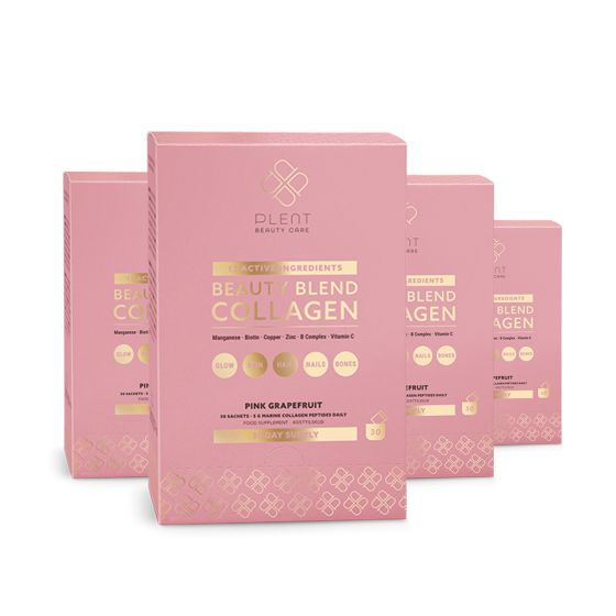 Plent Beauty Blend - Collageen - Pink Grapefruit - 3x30 sachets (2+1 gratis)