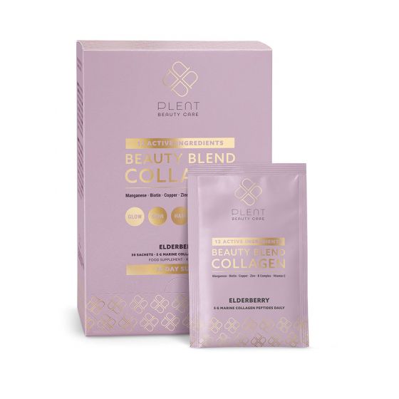 Plent Beauty Blend - Collageen - Elderberry (30 sachets)