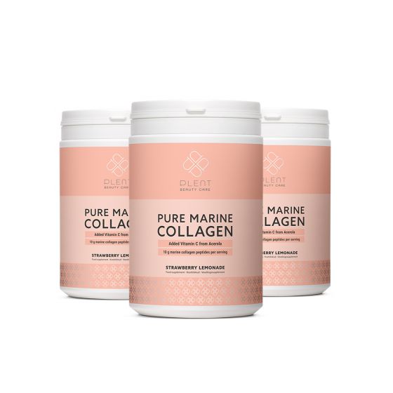 Plent Pure Marine Collagen Strawberry Lemonade 3x 300 g