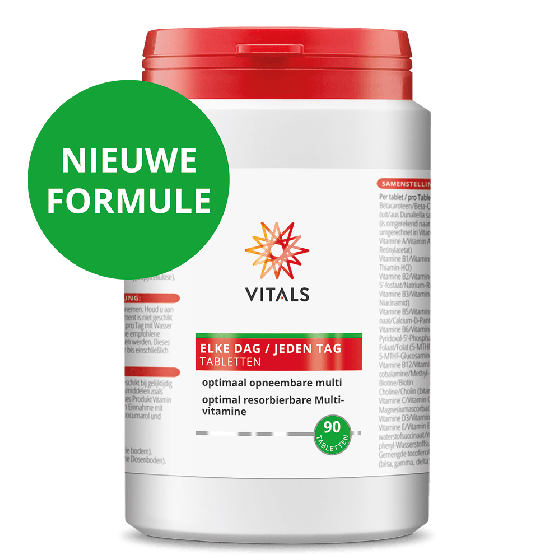 Vitals - Elke Dag - 90 Tabletten - Verbeterde formule