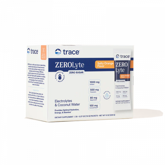 Trace Minerals - ZEROLyte, Salty Orange - 30 packets