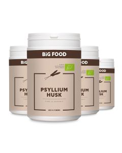 Big Food Bio Psyllium Husk Vezels – Exclusieve 3+1 END OF YEAR DEAL