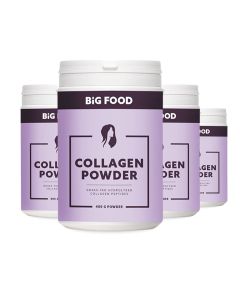 Big Food - Premium Gehydroliseerd Collageen Peptiden - 4 x 400g - 3+1 GRATIS - Voordeelpakket Aanbieding