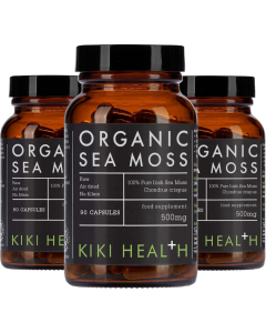 KiKi Health - Irish Sea Moss - Bio – 3 x 90 Vegicaps - Voordeelpakket Aanbieding