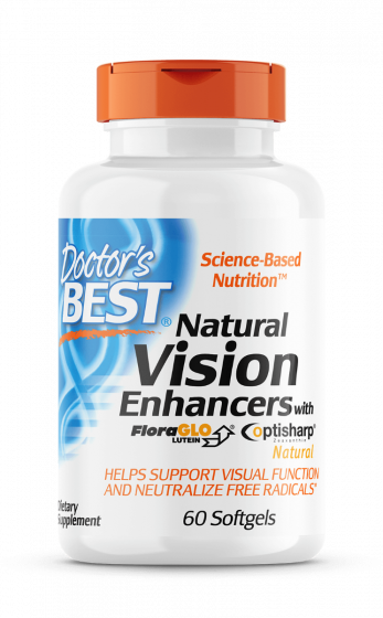 Doctor's Best - Natural Vision Enhancers met FloraGlo Lutein - 60 Softgels