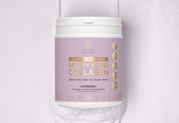 Plent Beauty Blend viscollageen elderberry poeder