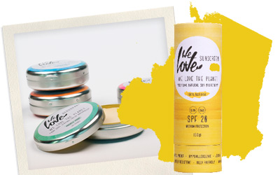 We Love The Planet deo en zonnebrandstick vegan