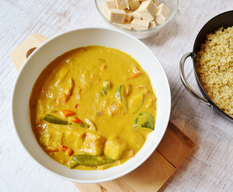 recept vegan kokos curry