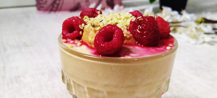 Recept vegan peanut butter cookie overnight oats