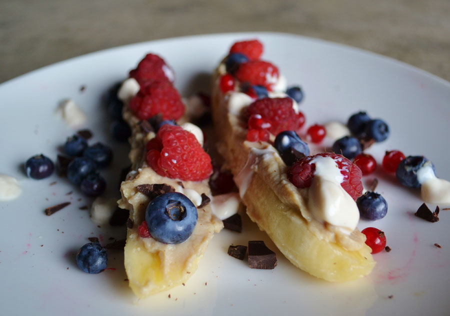 vegan bananensplit recept